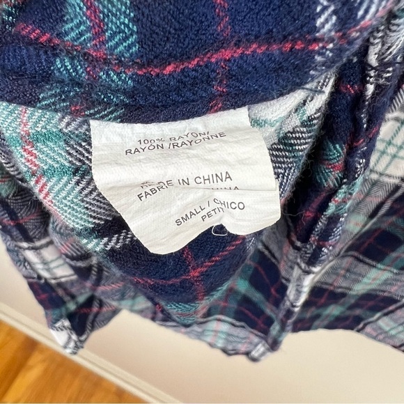 Rails Maddox Dolman Sleeve Flannel Plaid Button Down‎ Top - Picture 9 of 13